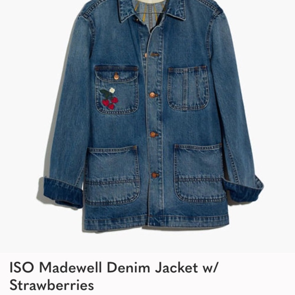 ISO madewell strawberry jacket, small or xs